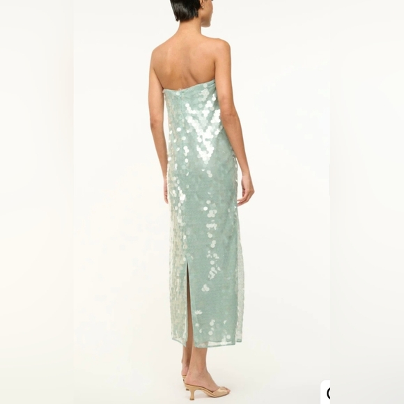New STAUD Casey Dress Mist Size 2 - Picture 3 of 16